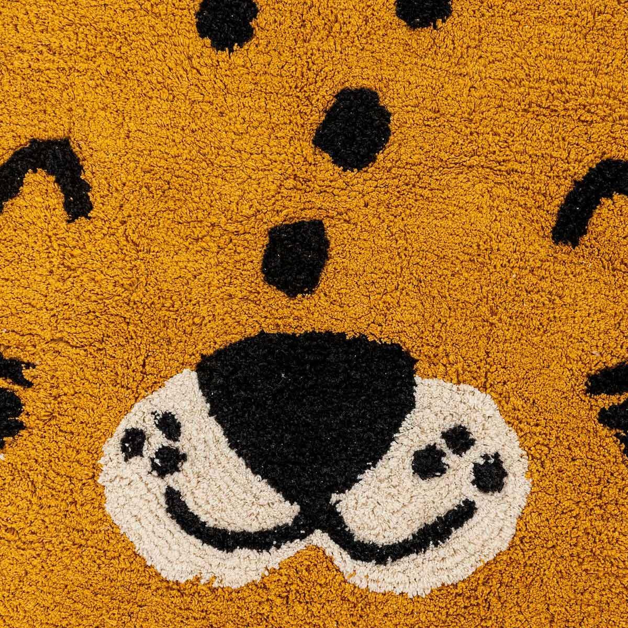 Voir la diapositive 2 : Atmosphera Kids Tapis déco enfant  léopard  90cm ocre