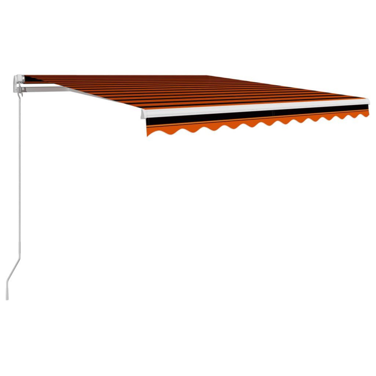 VIDAXL Auvent manuel retractable 300x250 cm Orange et marron