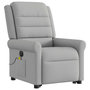 Voir la diapositive 4 : VIDAXL Fauteuil inclinable de massage electrique gris nuage tissu