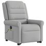 Voir la diapositive 4 : VIDAXL Fauteuil inclinable de massage electrique gris nuage tissu