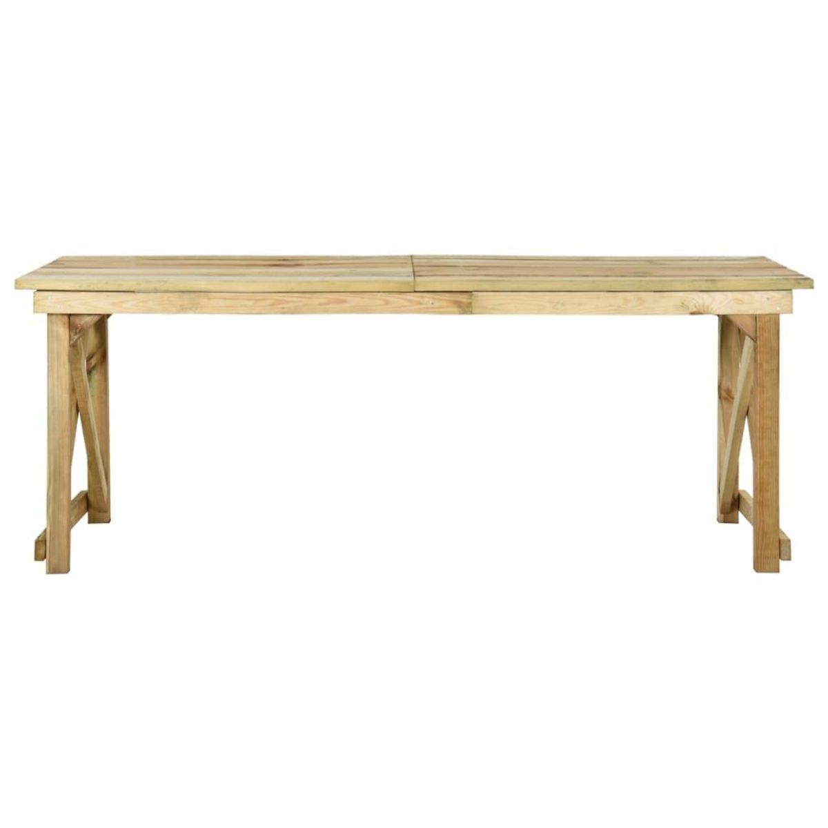 VIDAXL Table de jardin 200x79x75 cm Bois de pin impregne