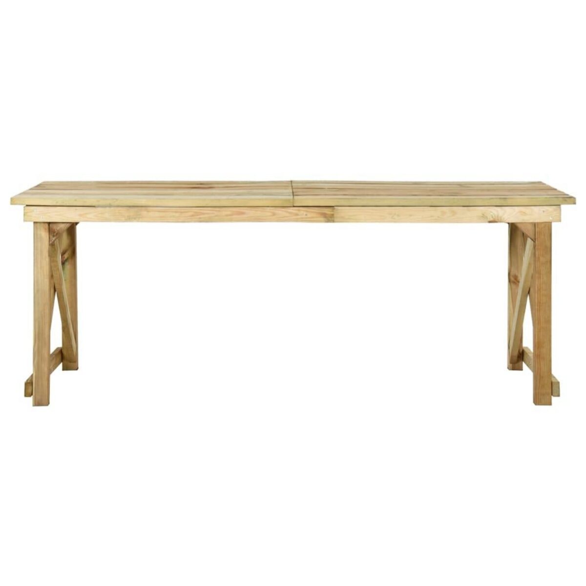 VIDAXL Table de jardin 200x79x75 cm Bois de pin impregne