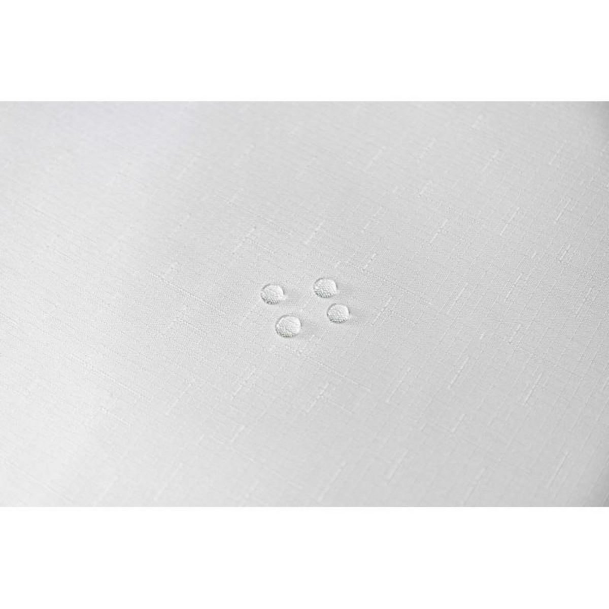 UNIVERS DECOR Nappe antitache unie blanche rectangulaire 145 x 240 cm