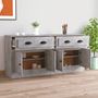 Voir la diapositive 3 : VIDAXL Buffets 2 pcs gris beton bois d'ingenierie
