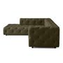 Voir la diapositive 5 : LISA DESIGN Gallata - canapé chesterfield d'angle gauche - 5 places - en velours