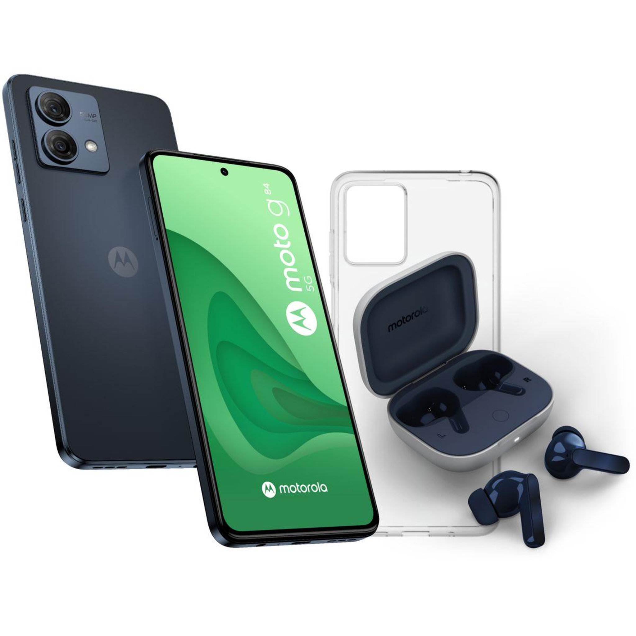 Voir la diapositive 1 : MOTOROLA Smartphone Pack G84 + Moto Buds