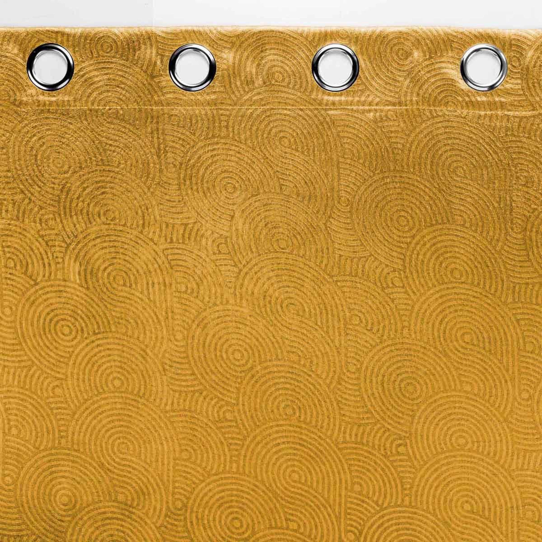 Voir la diapositive 3 : Douceur d'Intérieur Rideau occultant  anthea  135x240cm ocre