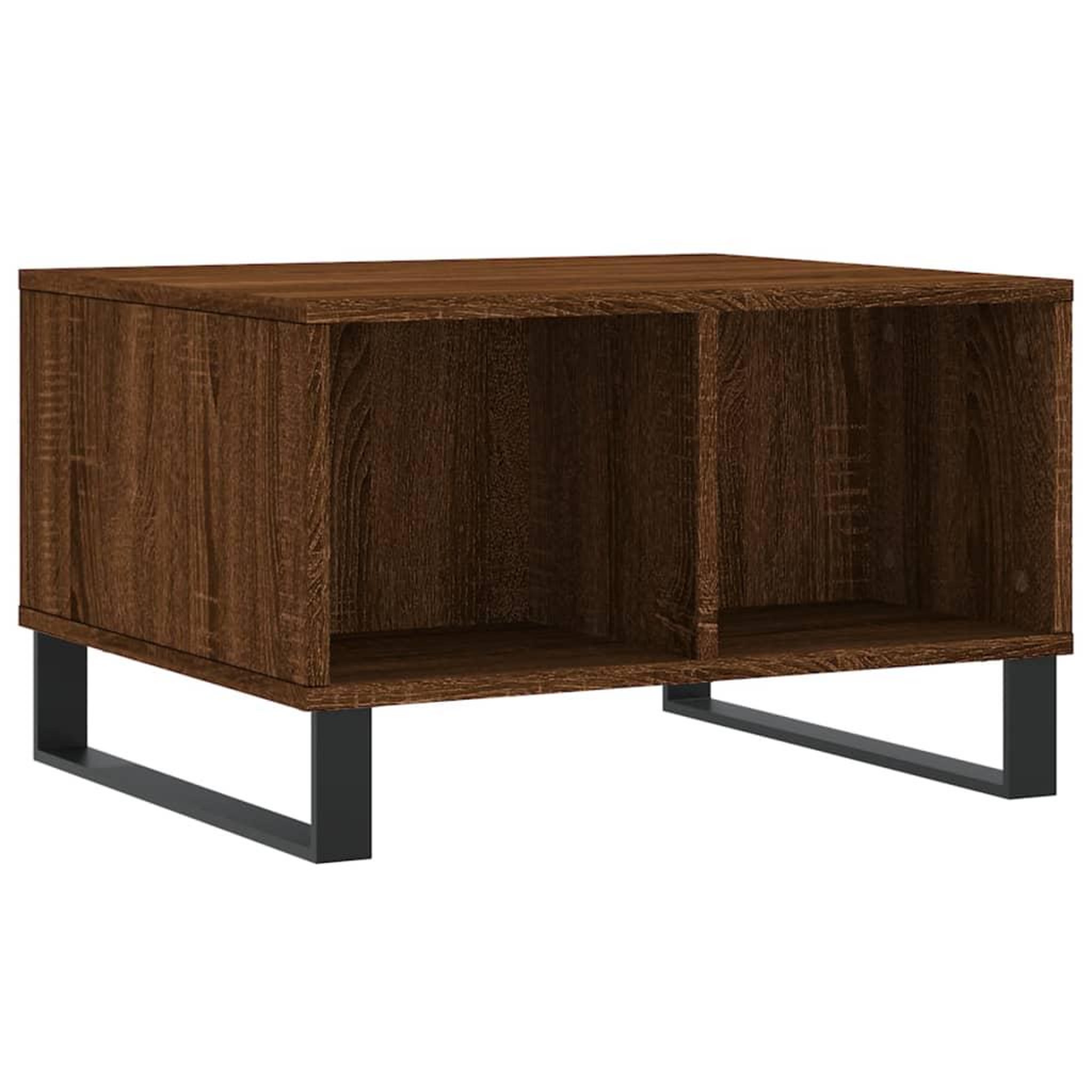 Voir la diapositive 2 : VIDAXL Table basse Chene marron 60x50x36,5 cm Bois d'ingenierie