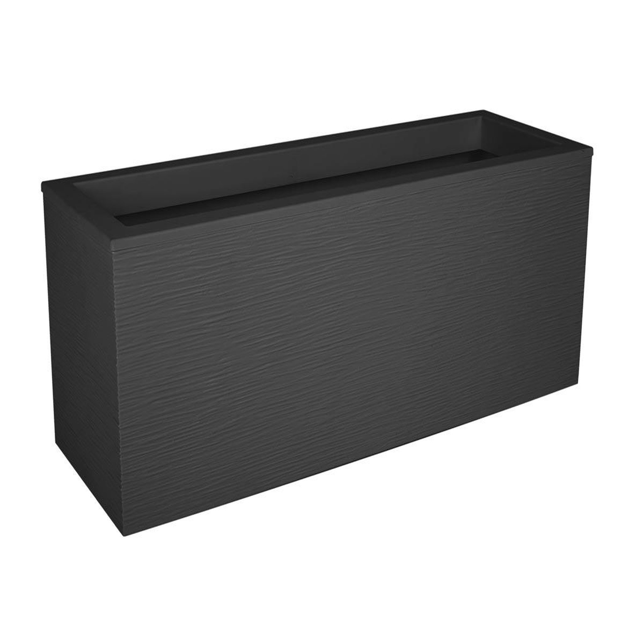 Eda Balconnière rectangulaire graphit up 59 x 19,5 x 22,8 cm - 25 l - gris anthracite - eda
