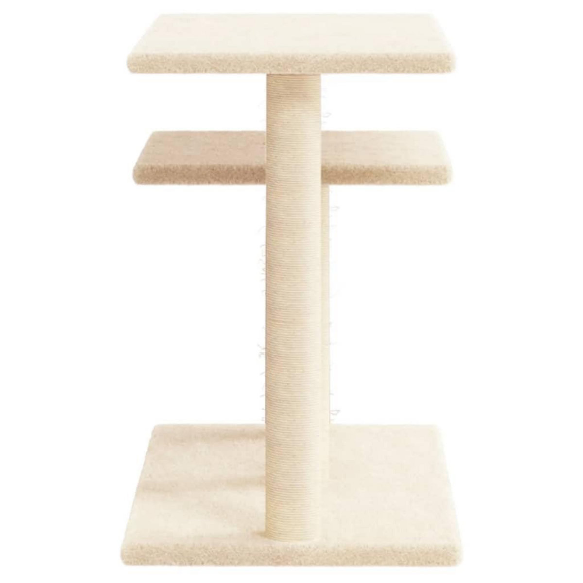 VIDAXL Arbres a chat avec plates-formes creme 62,5 cm