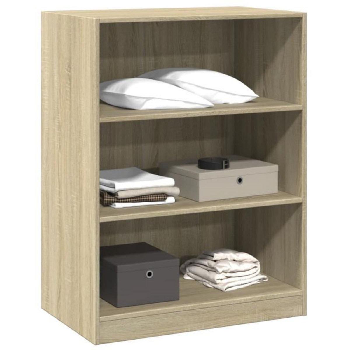 VIDAXL Garde robe chêne sonoma 77x48x102 cm bois d ingénierie
