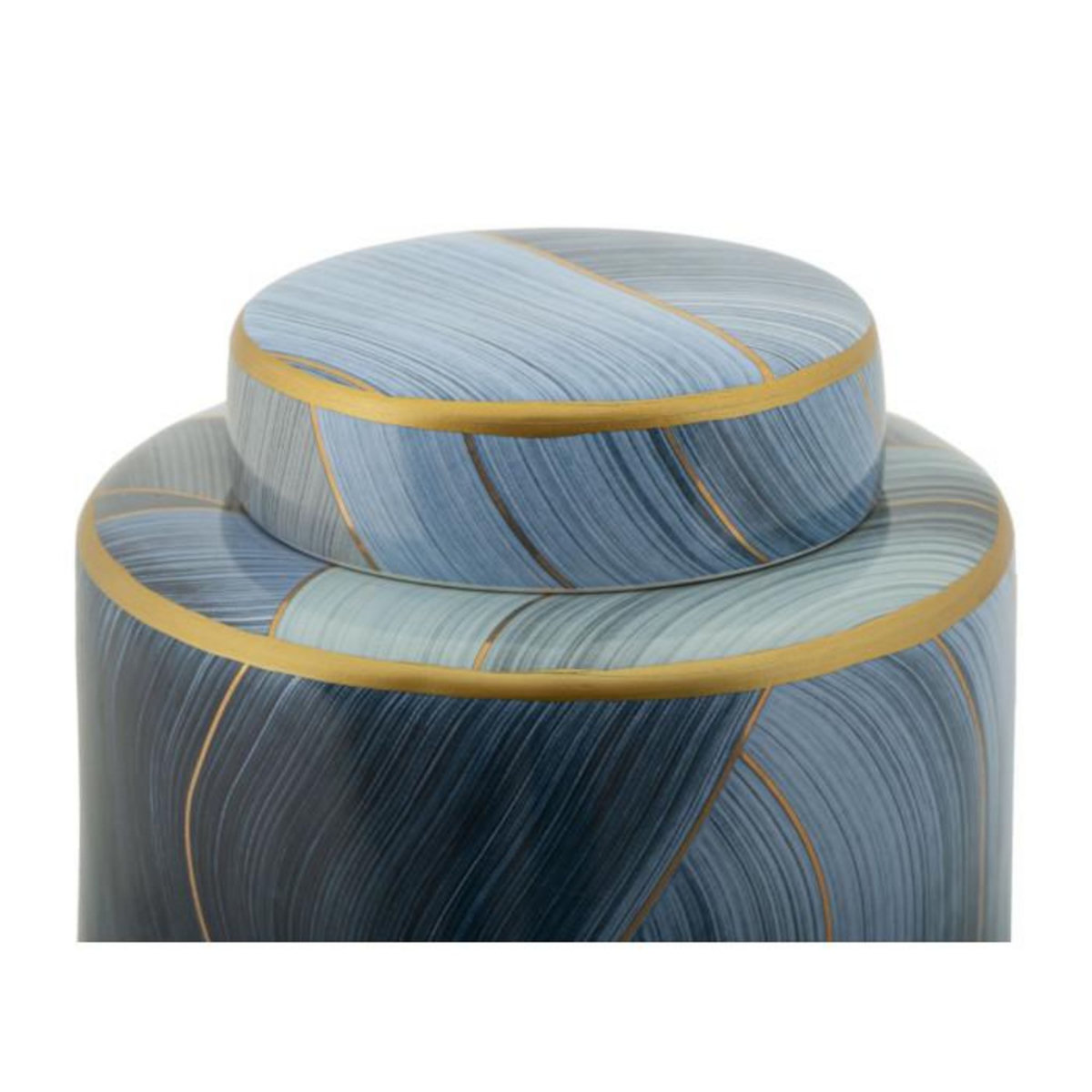 Paris Prix Vase Cylindrique en Céramique  Elegant  34cm Bleu