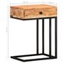Voir la diapositive 6 : VIDAXL Table d'appoint en forme d'U 45x30x61 cm Bois d'acacia massif