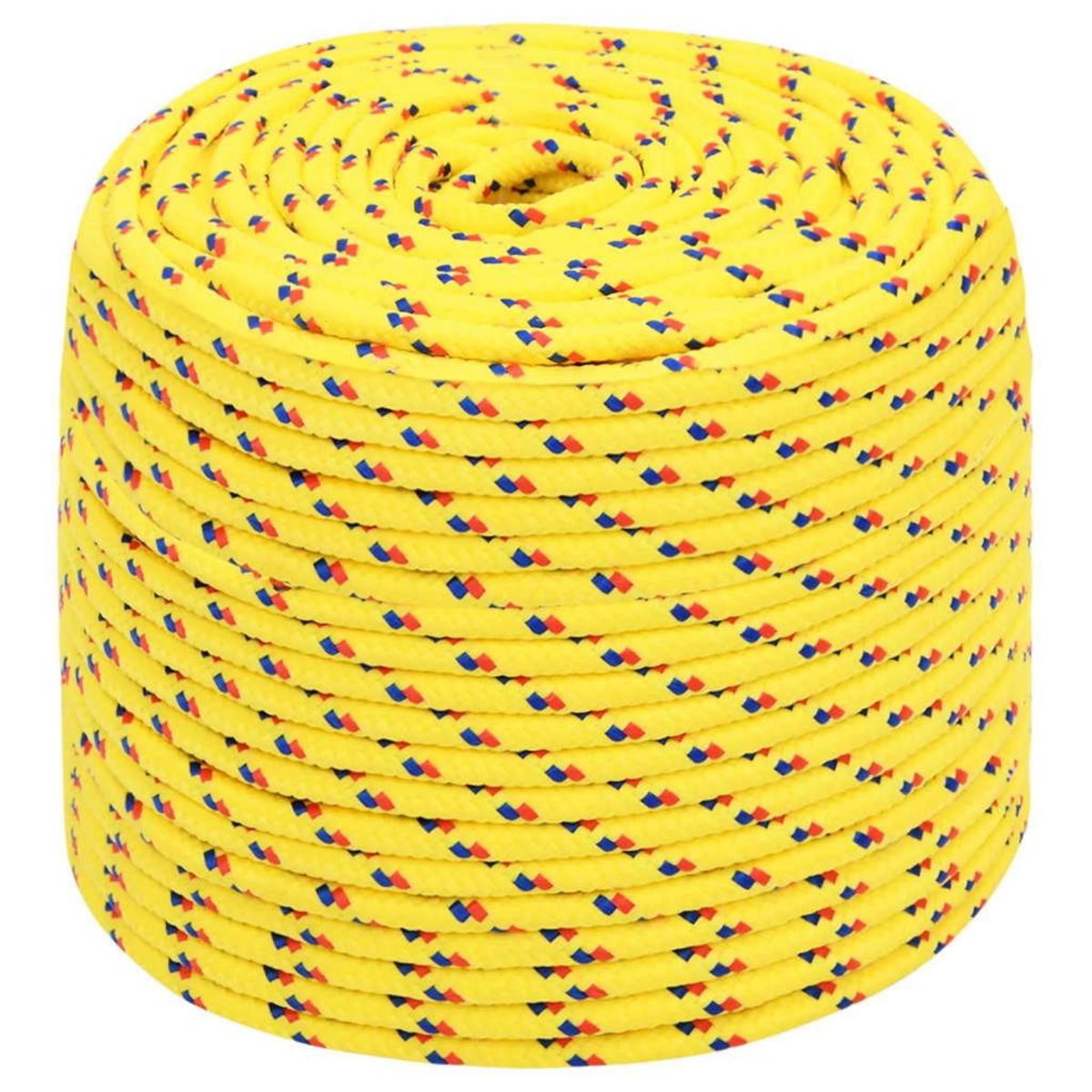 VIDAXL Corde de bateau Jaune 8 mm 100 m Polypropylene