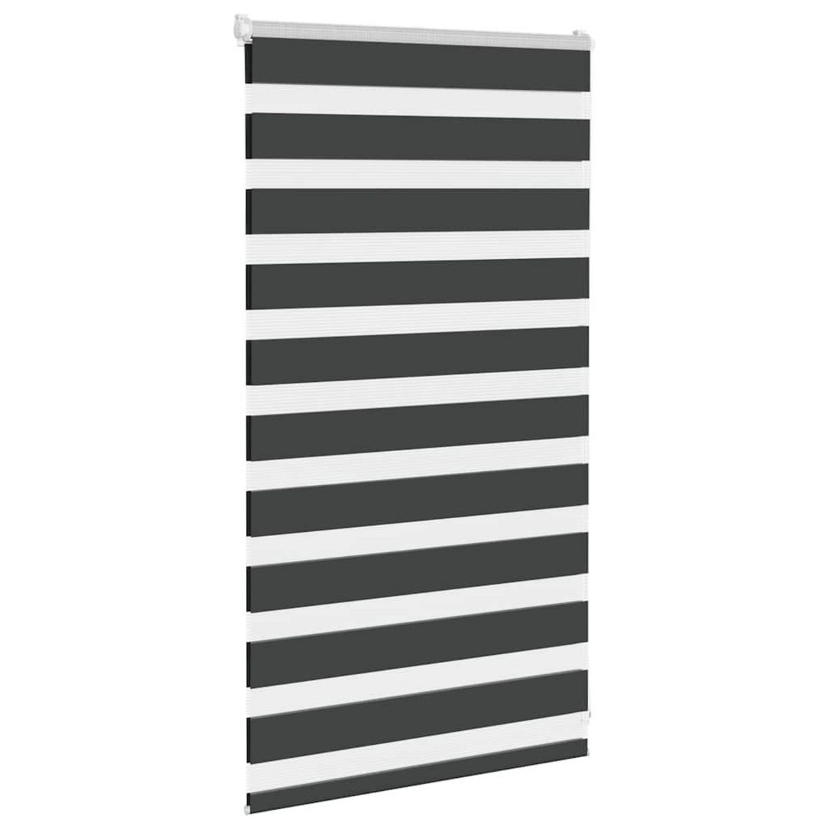 VIDAXL Store zebre noir 75x100 cm largeur du tissu 70,9 cm polyester