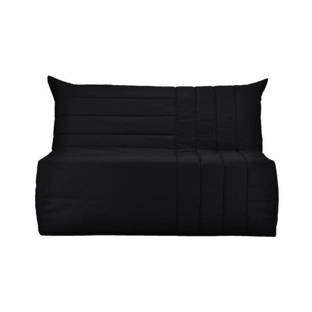 BULTEX BULTEX Banquette BZ BECCI 3 places - L 142 x P 101 cm - Tissu noir
