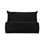 BULTEX BULTEX Banquette BZ BECCI 3 places - L 142 x P 101 cm - Tissu noir
