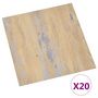 Voir la diapositive 2 : VIDAXL Dalles de plancher autoadhesives 20 pcs PVC 1,86 m² marron