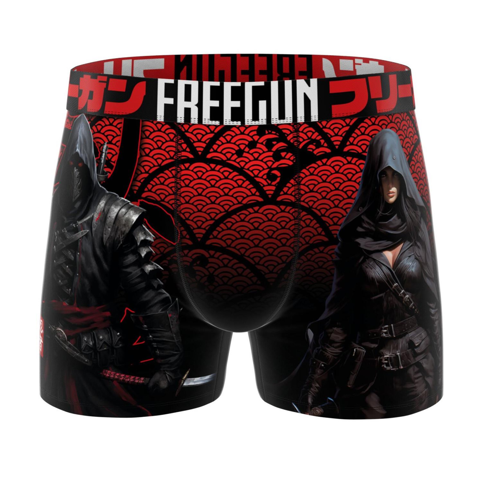 Voir la diapositive 3 : FREEGUN Lot de 4 boxers homme Manga Comics