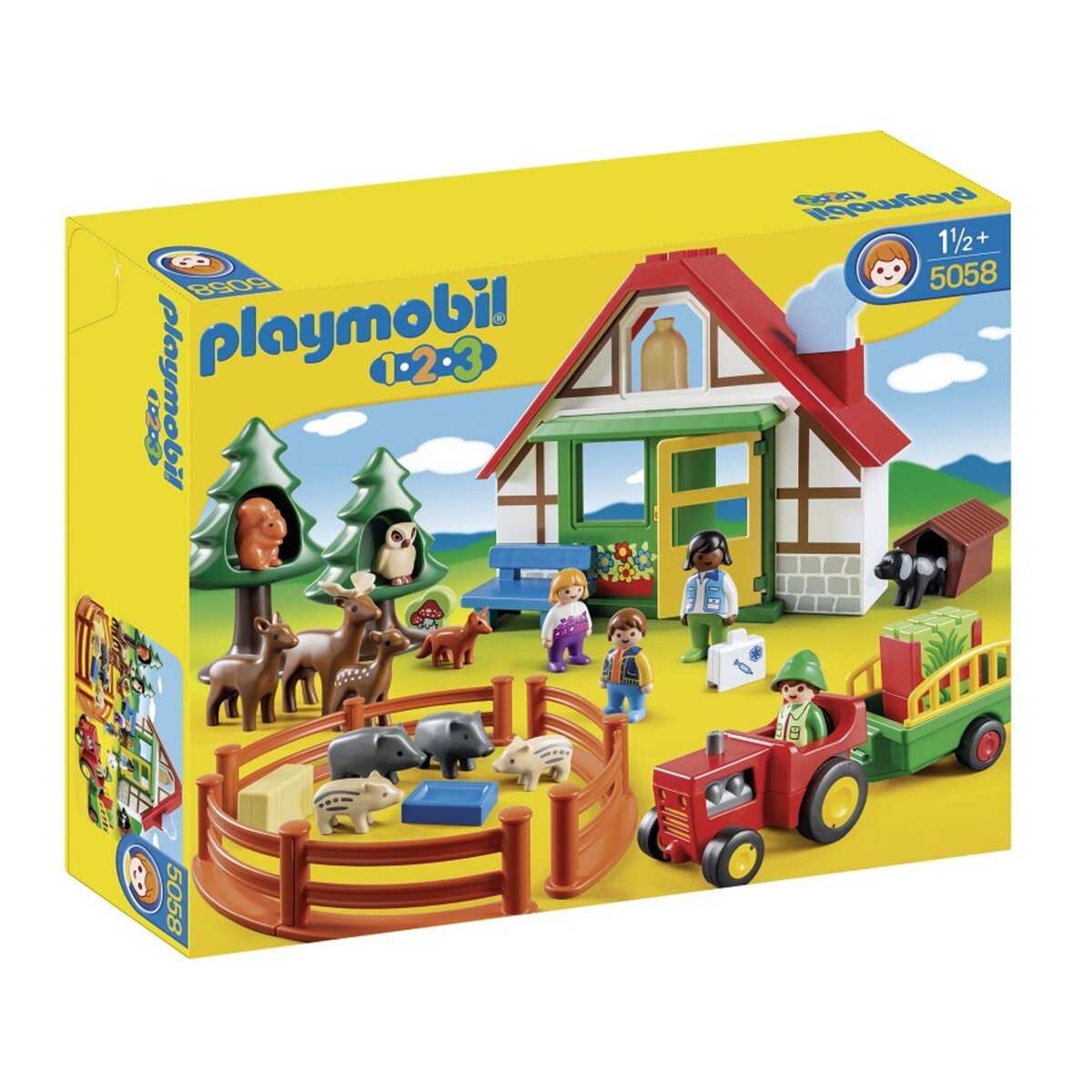 PLAYMOBIL *** **** pas cher - Coffret maison forestière avec animaux