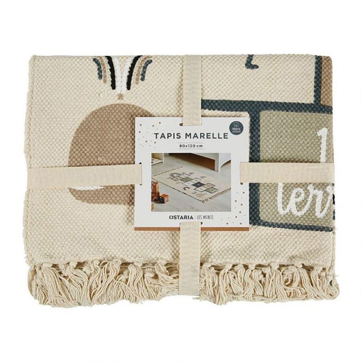 OSTARIA Tapis marelle coton