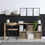 Voir la diapositive 2 : Habitat et Jardin bureau en bois  Blake  74 x 45 x 145 cm - Chêne