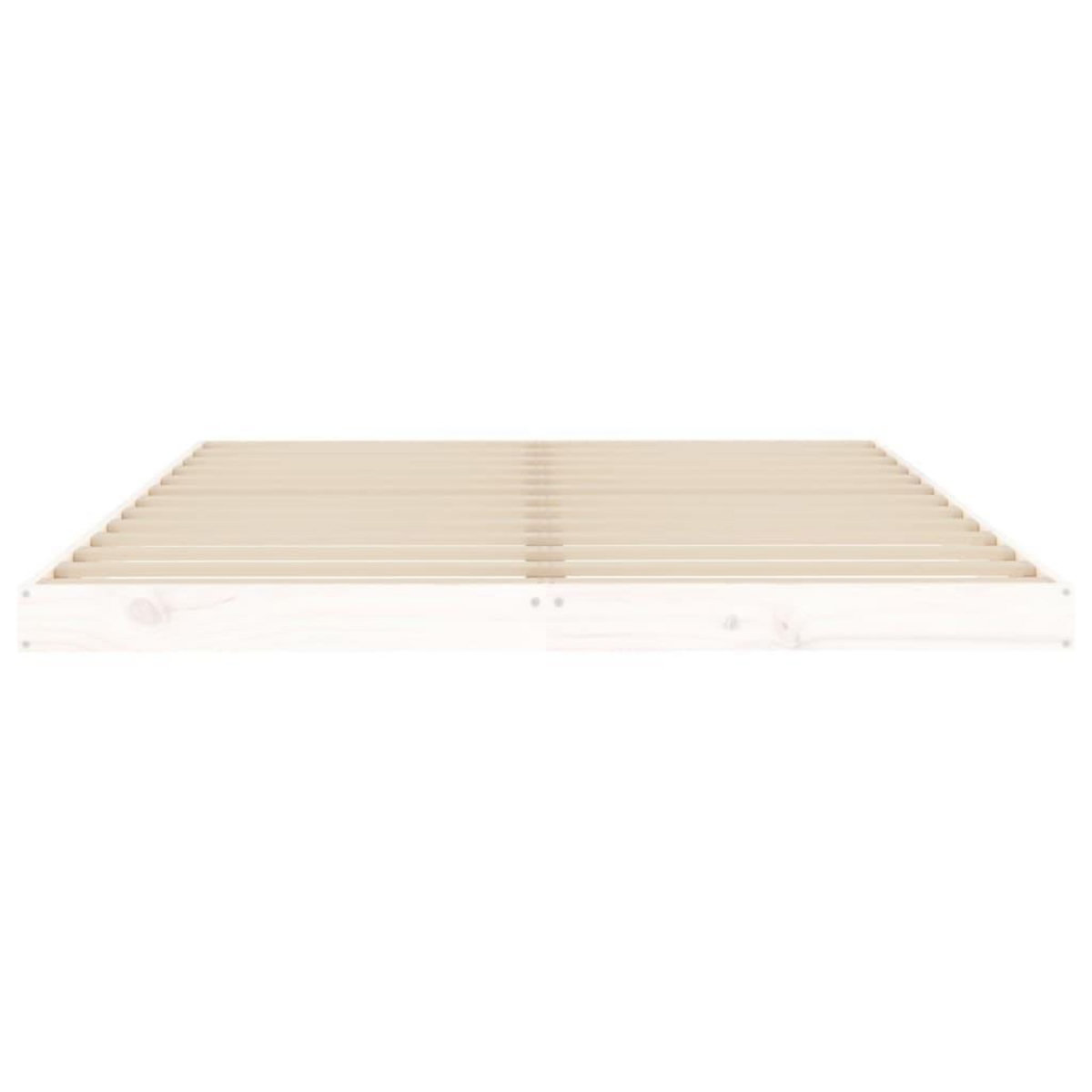 VIDAXL Cadre de lit sans matelas blanc 140x190 cm bois de pin massif