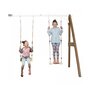 Voir la diapositive 2 : Axi House AXI Portique mural en bois Marron Blanc 2 balançoires 160x244x207cm