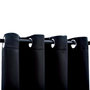 Voir la diapositive 4 : VIDAXL Rideaux occultants avec anneaux en metal 2 pcs Noir 140x175 cm
