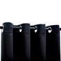 Voir la diapositive 4 : VIDAXL Rideaux occultants avec anneaux en metal 2 pcs Noir 140x175 cm