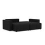 Voir la diapositive 6 : BEST MOBILIER Daryl - canapé d'angle réversible 4 places convertible avec coffre en tissu texturé