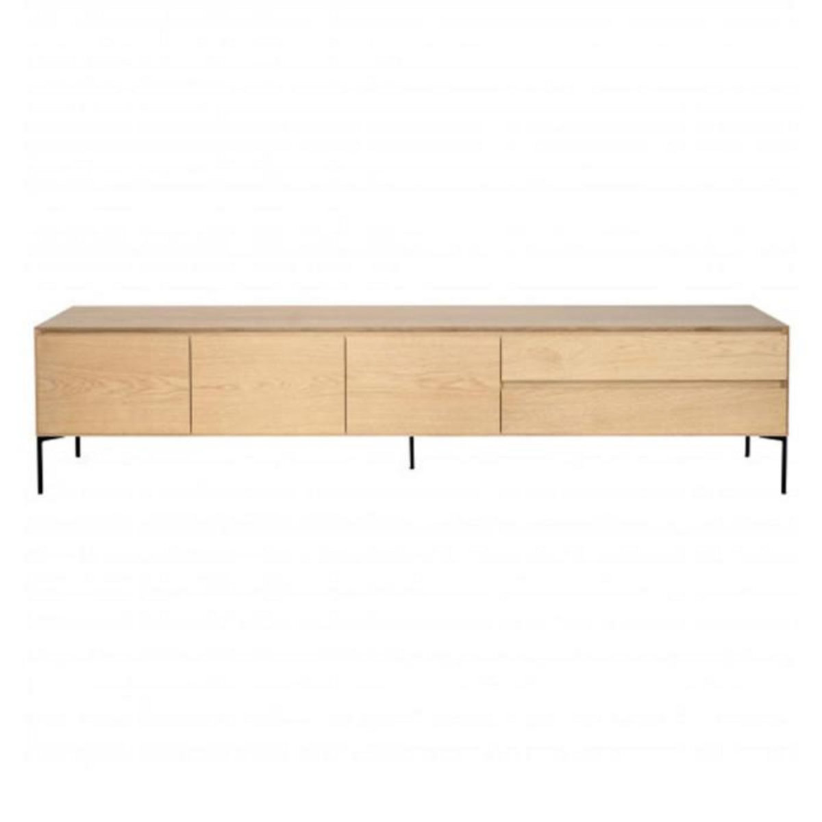 Paris Prix Meuble TV 3 Portes & 2 Tiroirs  Tilo  220cm Chêne