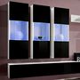 Voir la diapositive 2 : Paris Prix Meuble TV Mural Design  Fly II  320cm Noir & Blanc