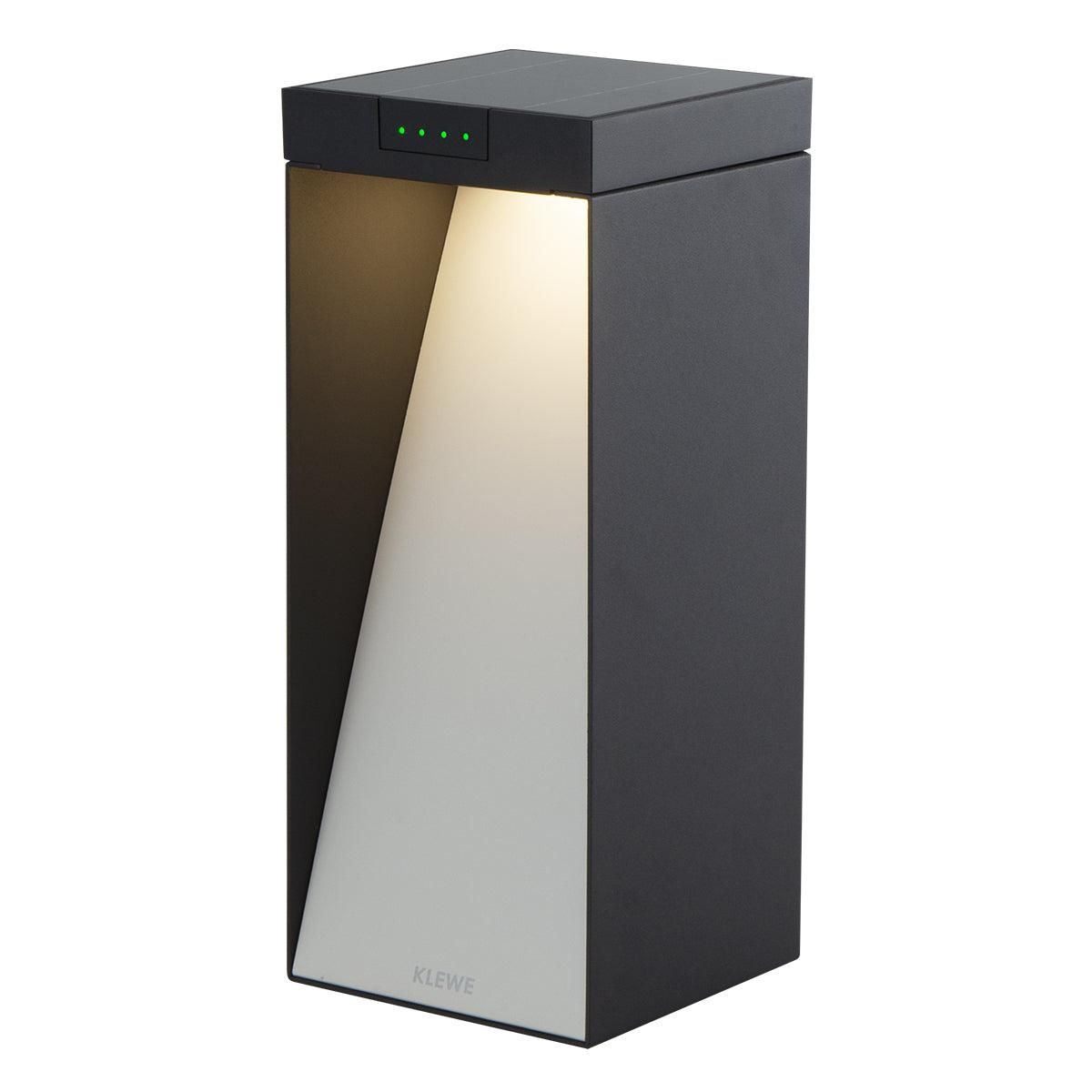 Lumisky Borne solaire MILIO SIDE Noir Aluminium H35cm