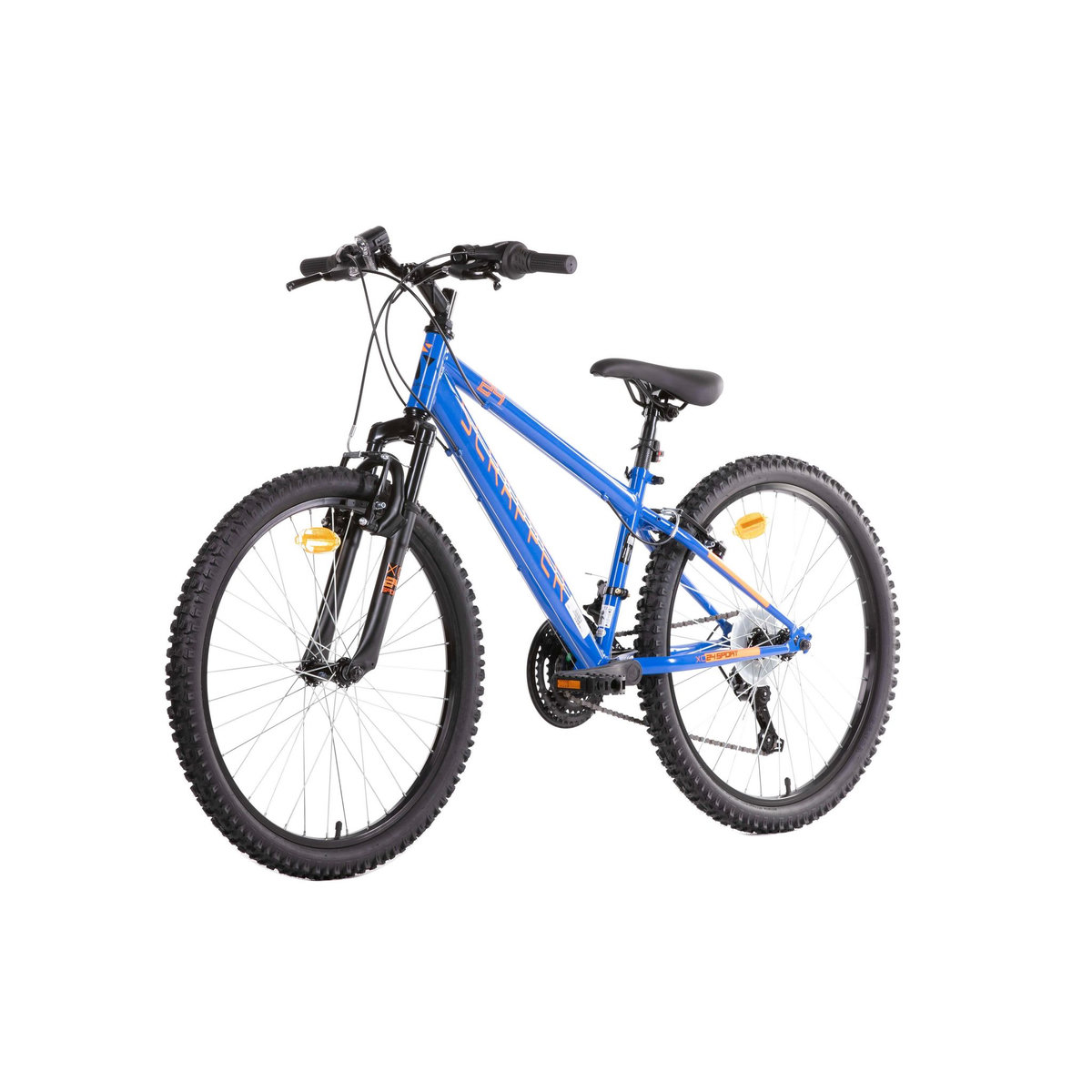 SCRAPPER Vélo enfant (140/160 cm) - VTT 24'' Rigide Mixte  Scrapper  pour enfant de 130 à 160 cm -18 Vitesses - Fourche Télescopique - Dérailleur Shimano TY21 - Freins V-brake