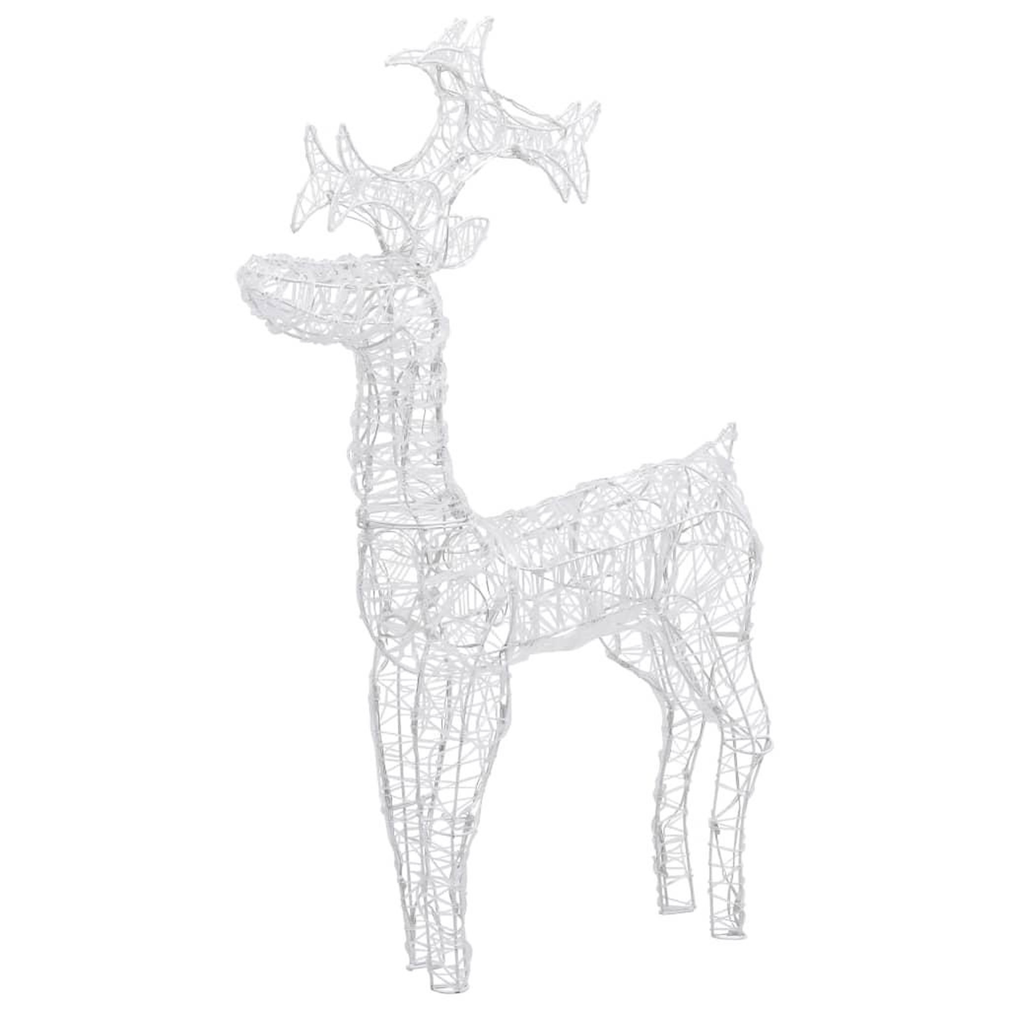 Voir la diapositive 2 : VIDAXL Renne de decoration de Noël 90 LED 60x16x100 cm Acrylique