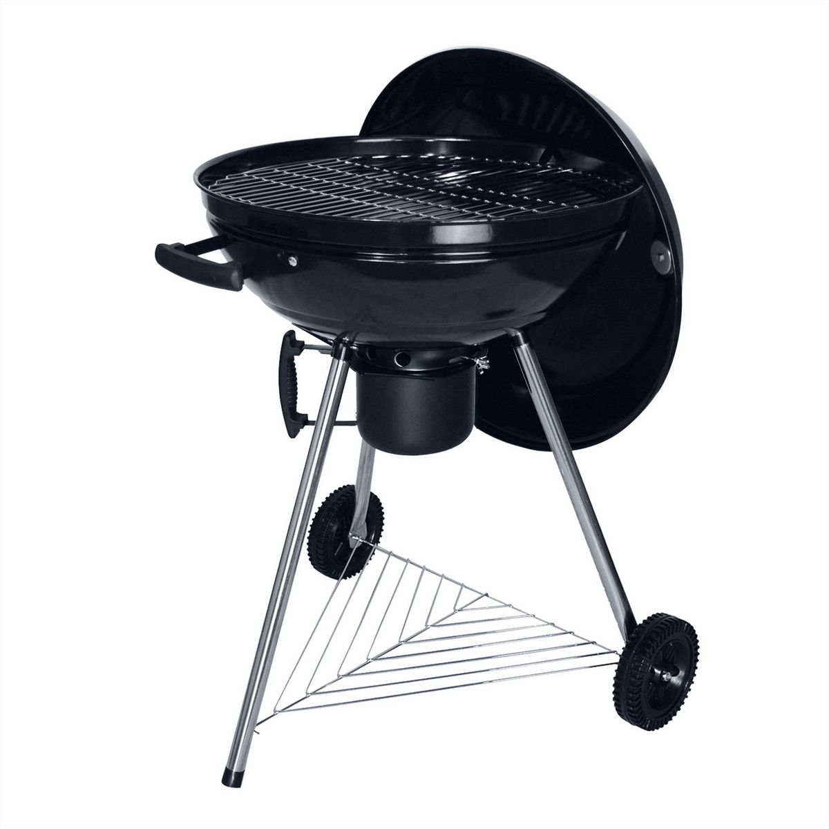 SWEEEK Barbecue charbon de bois Georges + mallette d'ustensiles 18 accessoires