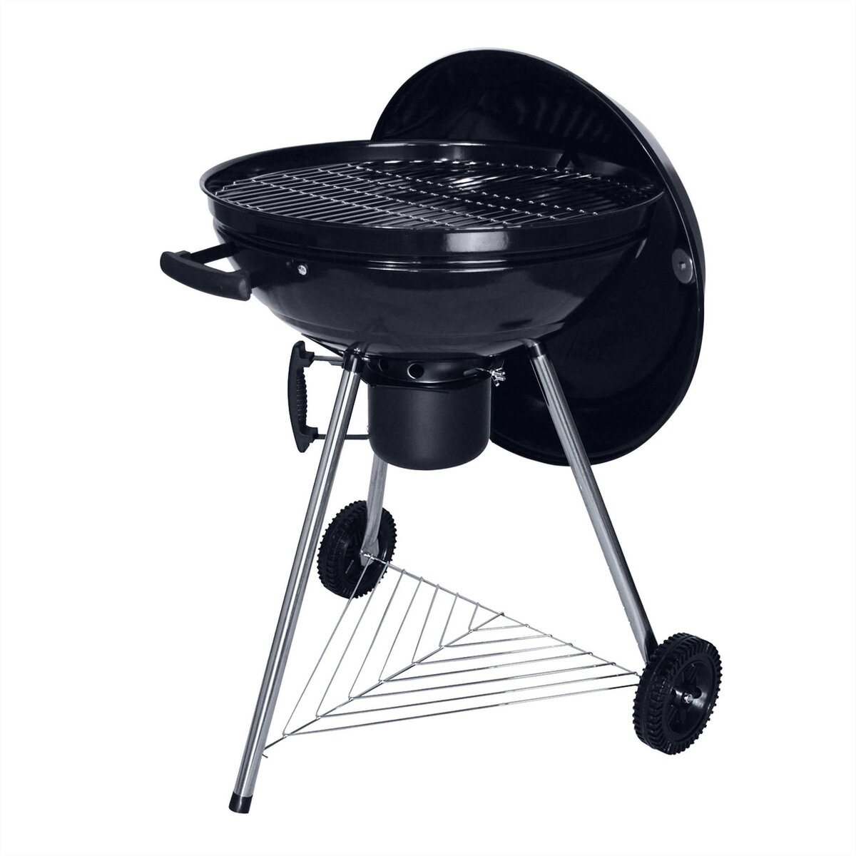 SWEEEK Barbecue charbon de bois Georges + mallette d'ustensiles 18 accessoires