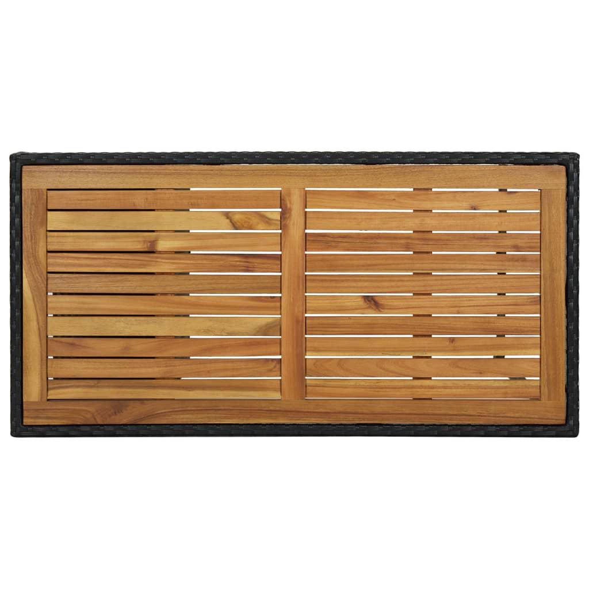 Voir la diapositive 3 : VIDAXL Ensemble de bar de jardin 5 pcs et coussins Resine tressee Noir