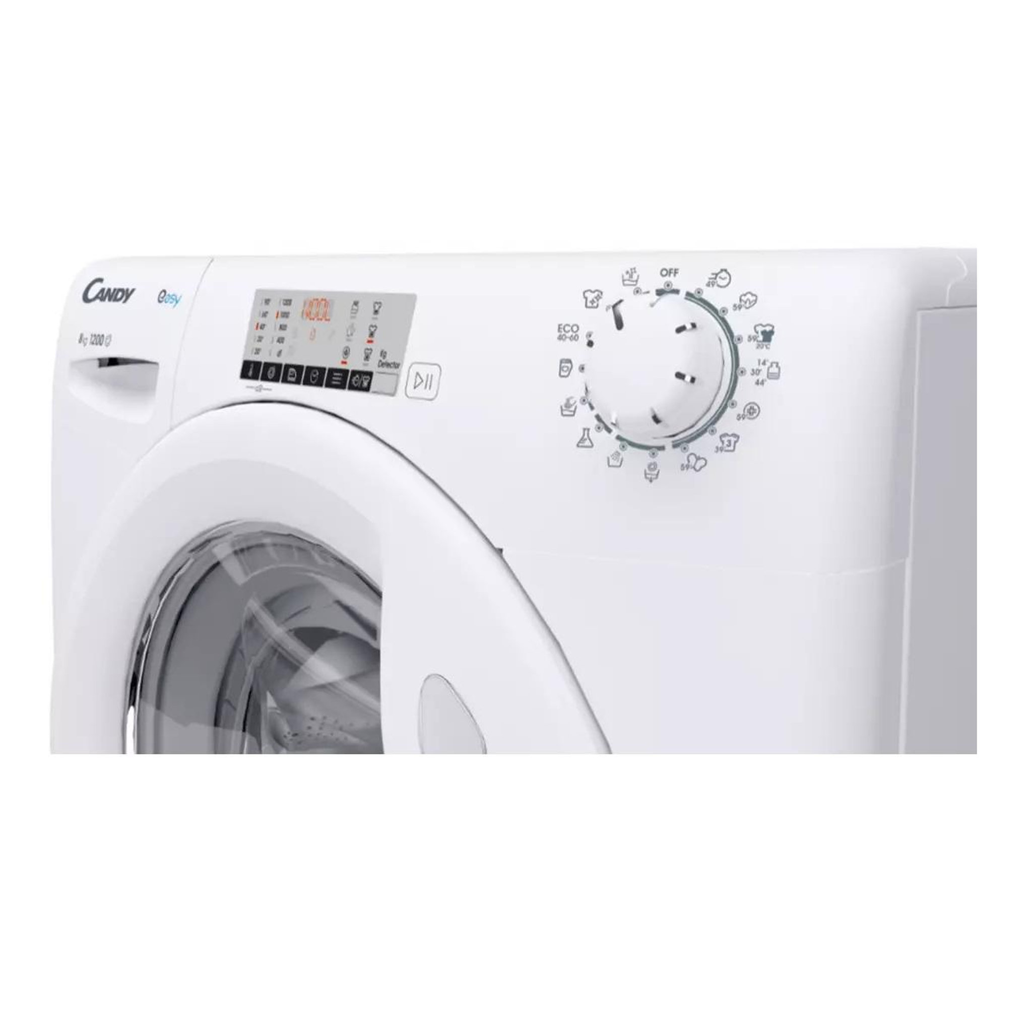 Voir la diapositive 6 : Candy Lave-linge frontal 8kg 1200 trs/min - ey284dwm5/1-s