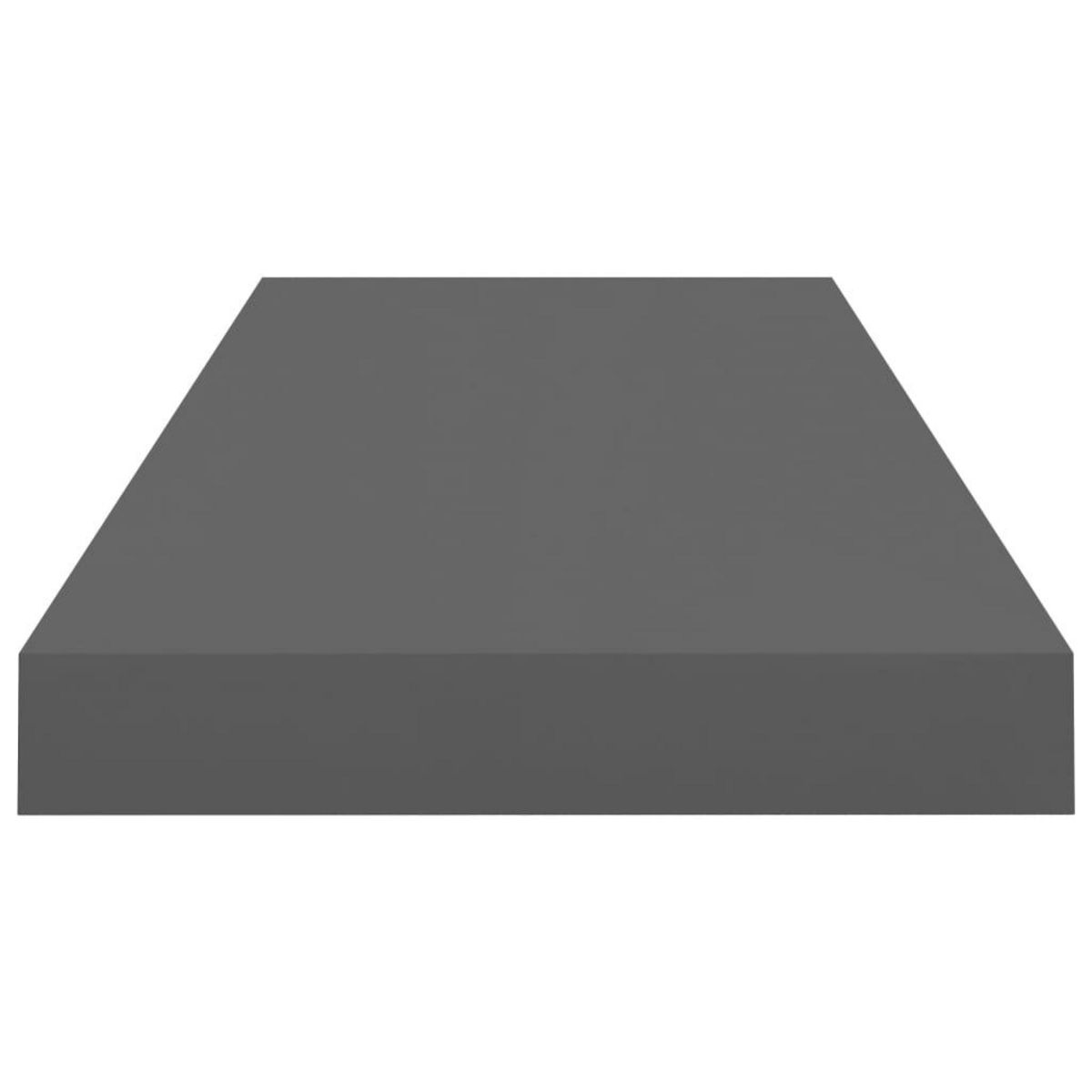 VIDAXL Etagere murale flottante Gris brillant 60x23,5x3,8 cm MDF