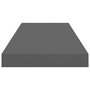 Voir la diapositive 5 : VIDAXL Etagere murale flottante Gris brillant 60x23,5x3,8 cm MDF