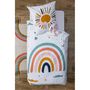 Voir la diapositive 1 : ATMOSPHERA Housse de couette enfant 140x200 Arc en ciel + taie coton