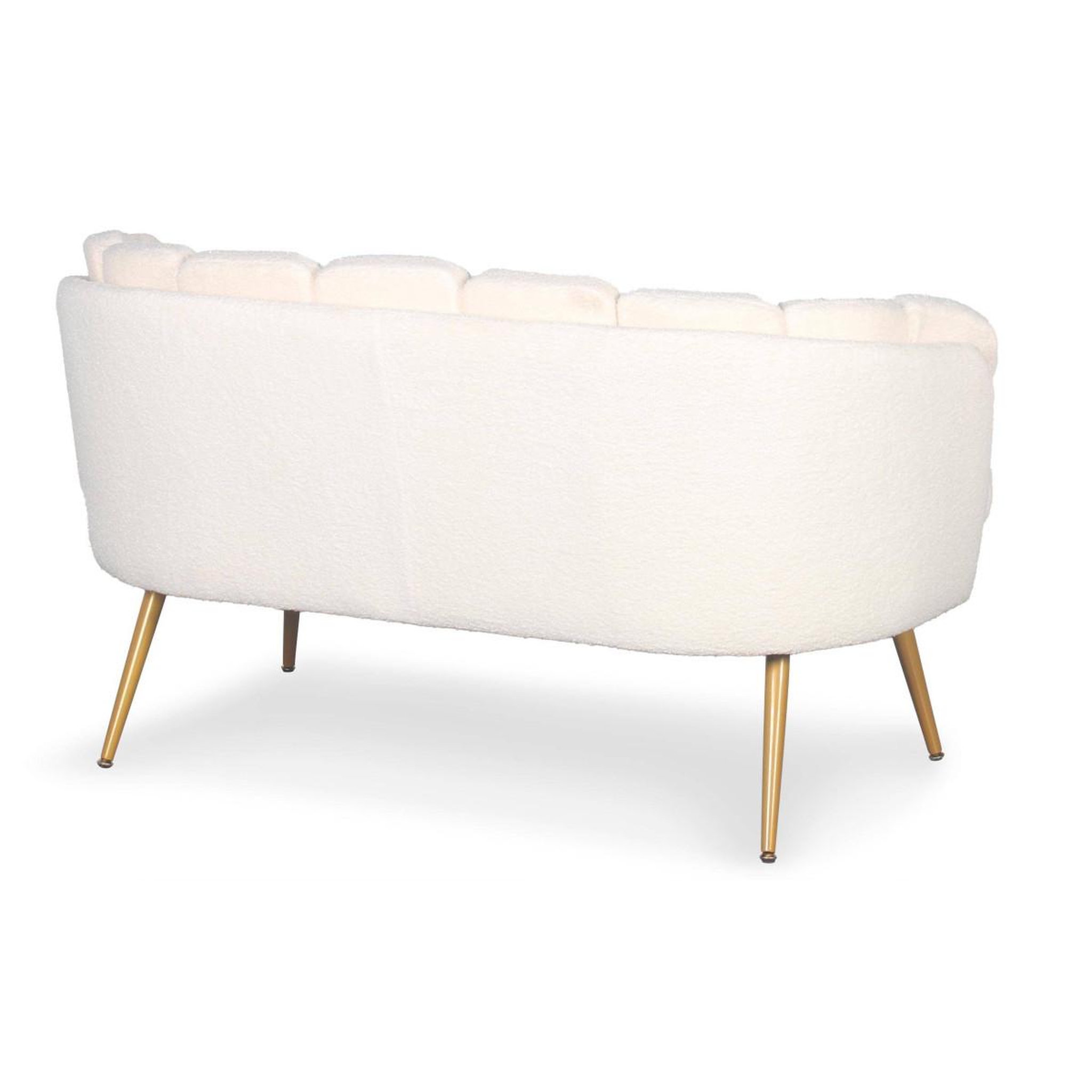 Voir la diapositive 3 : Paris Prix Canapé 2 places en bouclette  dabren  138cm beige