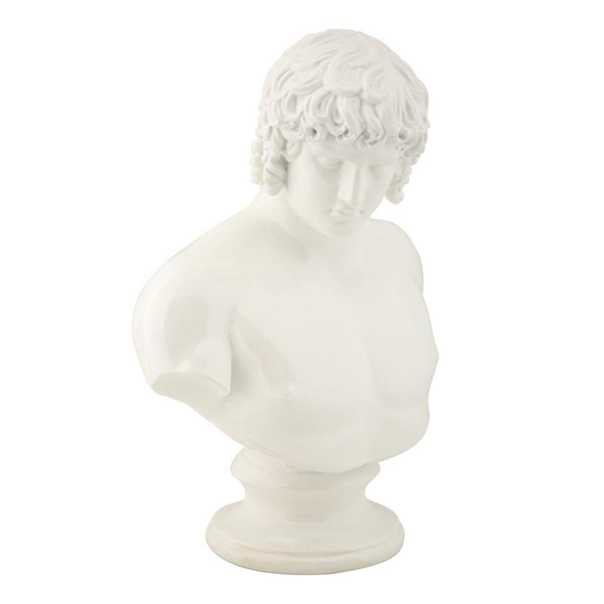 Paris Prix Buste homme en résine  centurion  25cm blanc