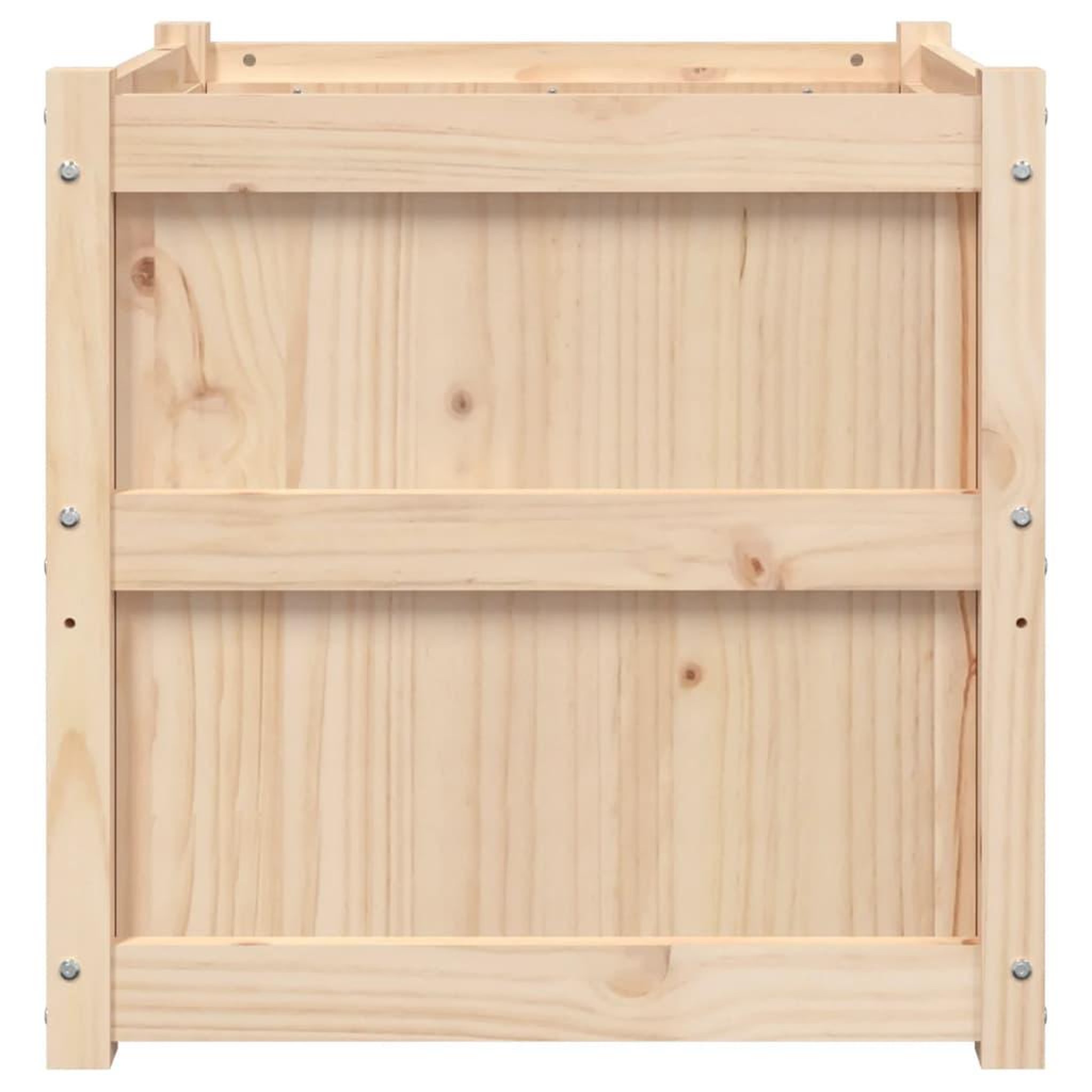 Voir la diapositive 5 : VIDAXL Jardiniere d'exterieur 60x60x60 cm bois de pin massif