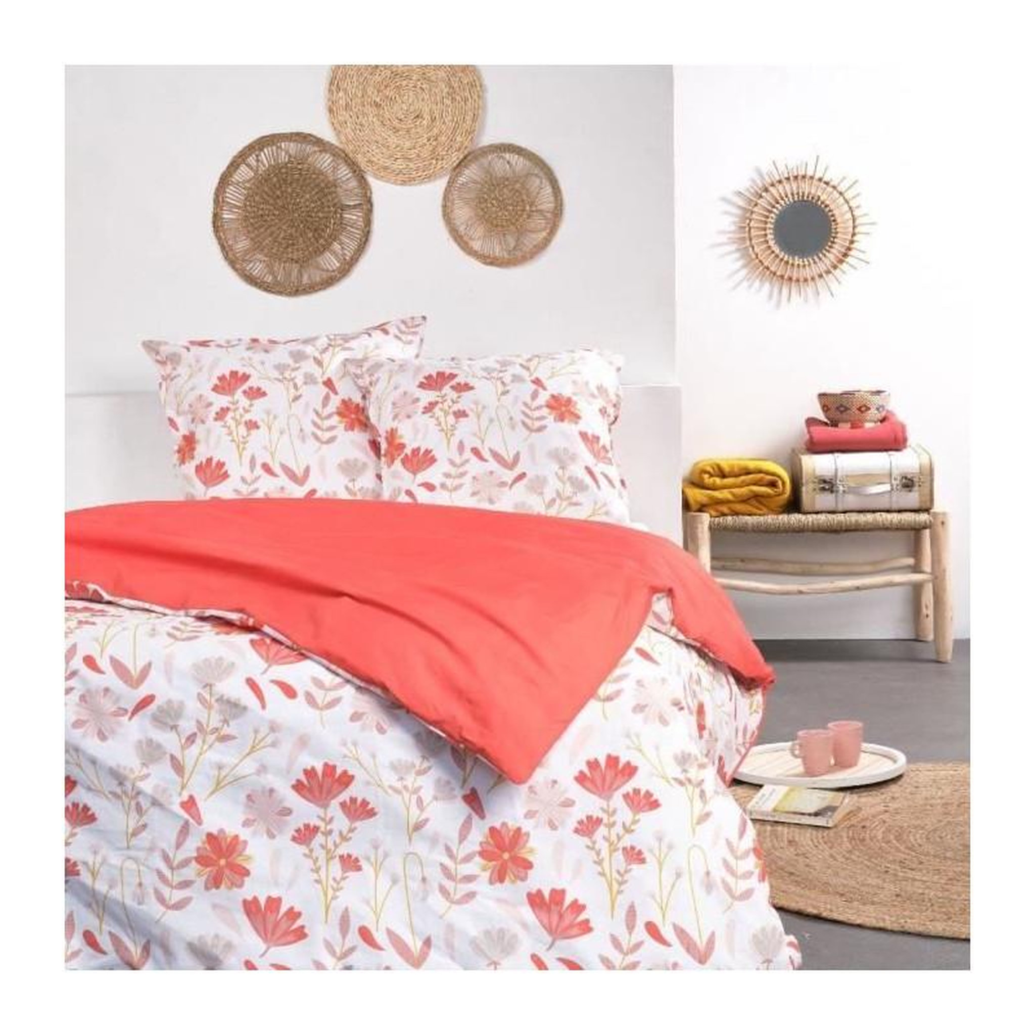 Today Parure de lit 2 personnes - TODAY - Sunshine 11.43 - 220 x 240 cm - 100% Coton imprimé