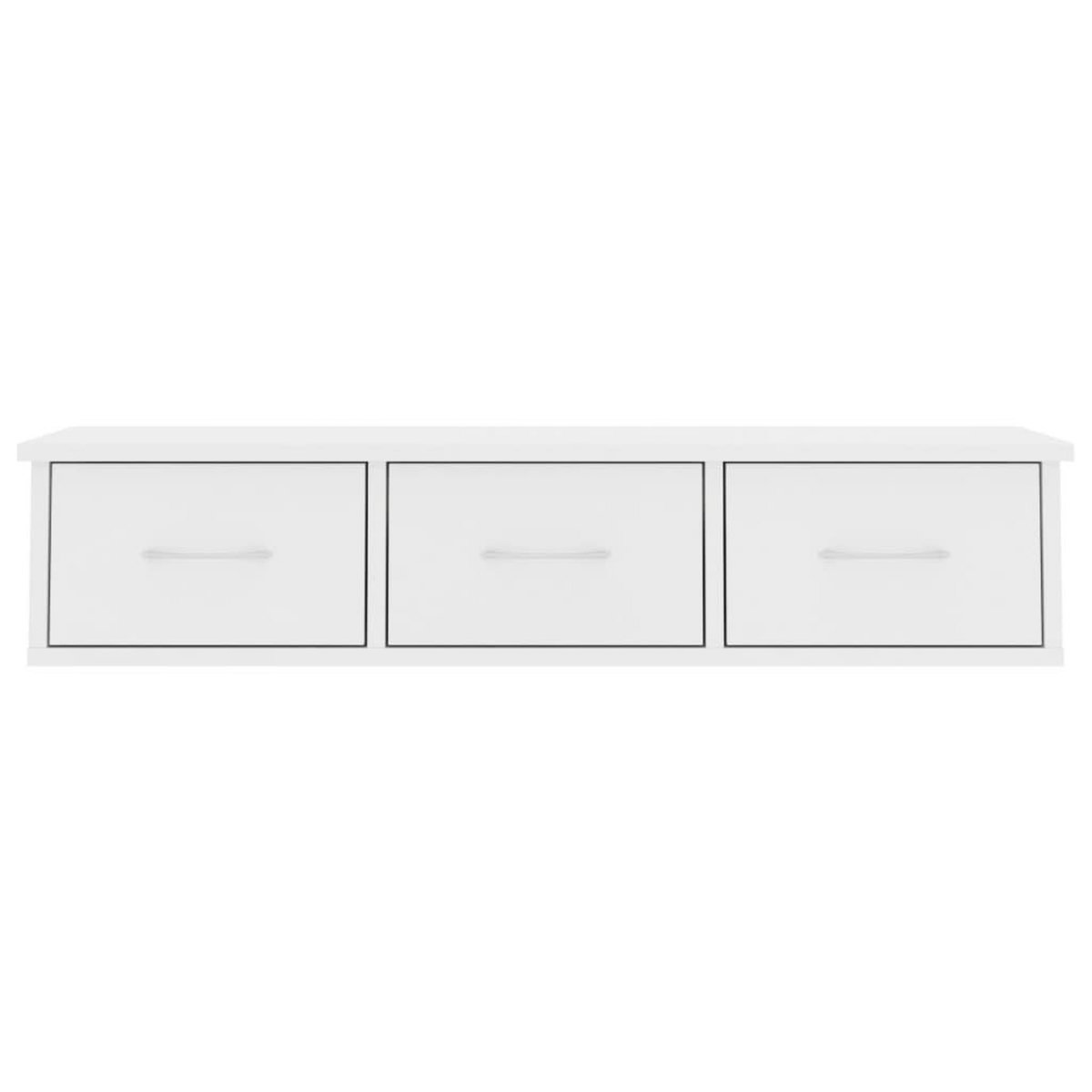 VIDAXL Etagere murale avec tiroirs Blanc 88x26x18,5 cm bois ingenierie