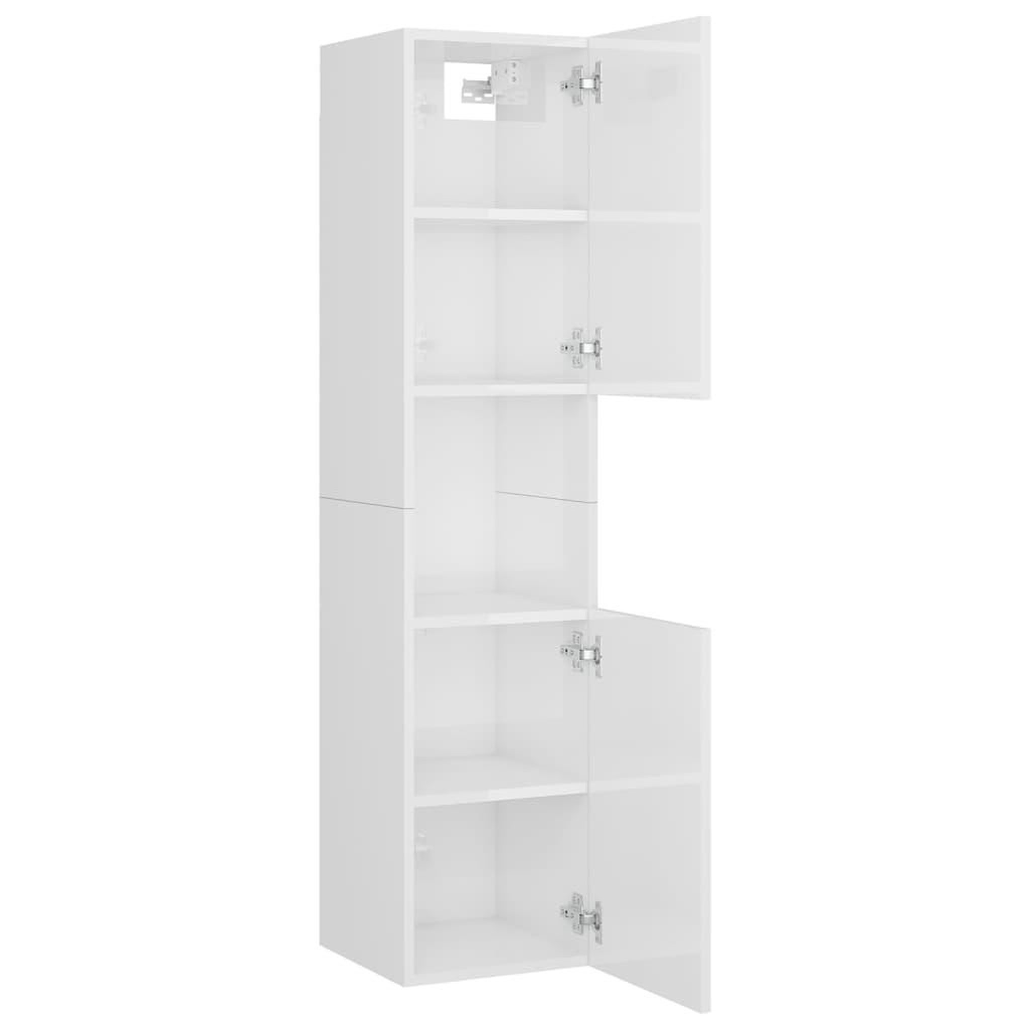 Voir la diapositive 5 : VIDAXL Ensemble de meubles de bain Blanc brillant Bois d'ingenierie