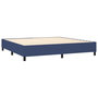 Voir la diapositive 5 : VIDAXL Sommier a lattes de lit matelas et LED Bleu 200x200 cm Tissu